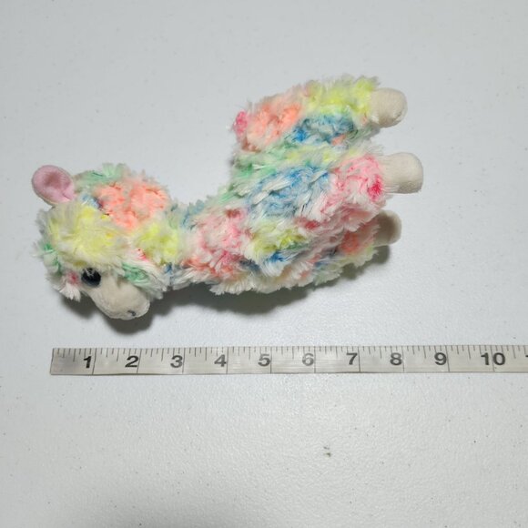TY Lola Rainbow Llama 9 inch Plush Alpaca Colorful Stuffed Animal Toy - Picture 5 of 6